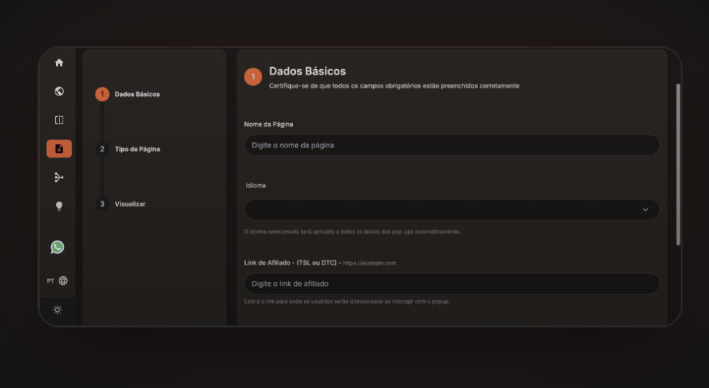 Interface Flash Pages