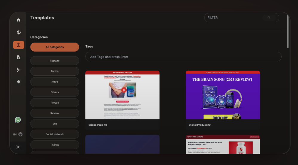 Interface Templates Prontos
